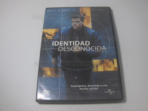 Identidad Desconocida Pelicula Dvd Matt Damon Doug Liman