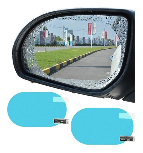 Imagen 6 de 8 de X2 Lamina Antiempañante Anti Agua Laminas Espejo Retrovisor
