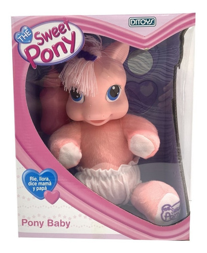 My Sweet Pony Baby Peluche Con Sonido Rie Llora Art 1328