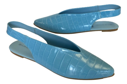 Imagen 2 de 8 de Zapato Flat Dama Puntal Felipe Rentería Drilo Tallas Extra