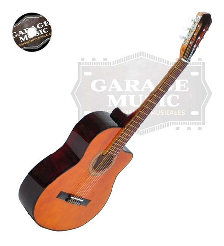 Guitarra Criolla Clasica Corte Funda Pua Garantia Curso Cd