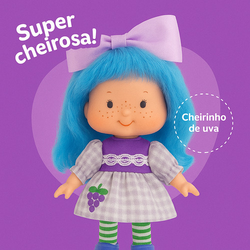 Boneca Uvinha Estrela Original Moranguinho Anos 80 Rara