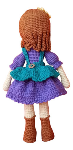 Muñeca Lily Granjerita Tejida A Crochet