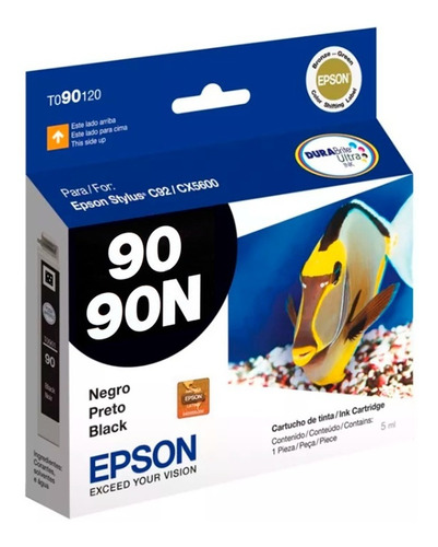 Cartucho 90n Negro Impresora Epson Original 