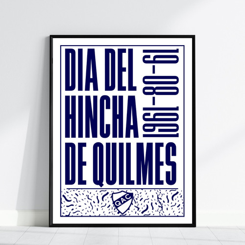 Cuadro Camiseta Futbol Quilmes Ideal Regalo Hincha 03