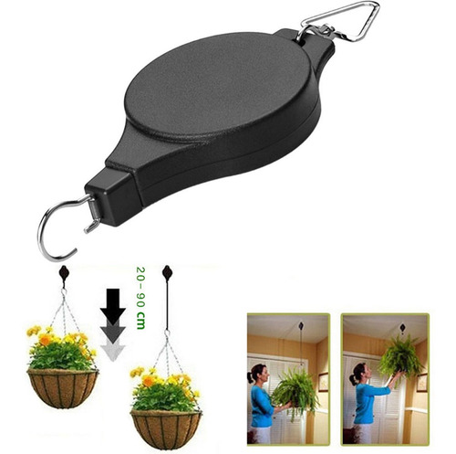 Polea Retráctil Para Colgar Macetas De Jardín