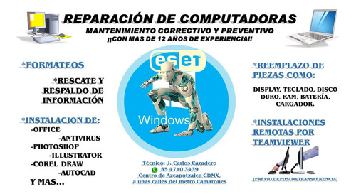 Reparación Y Mantenimiento De Computadoras