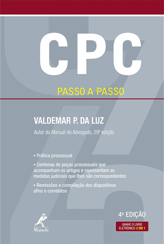 Cpc: Passo a passo, de Luz, Valdemar P. da. Editora Manole LTDA, capa mole em português, 2017