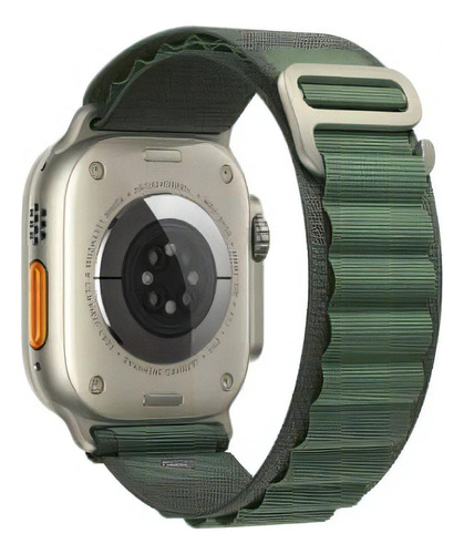 Pulseira Alpine Para Apple Watch Series 9 Ultra 2 45/49mm Cor Verde-escuro