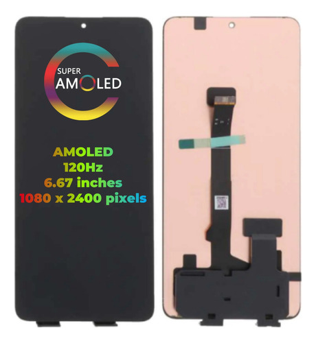 Display Tela Amoled Para Redmi Note 13 Pro 4g 23117ra68g