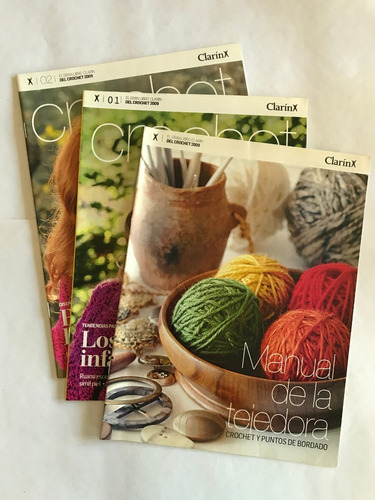 El Gran Libro Del Crochet: F 1 Y 2 + Manual. Clarín. 2009