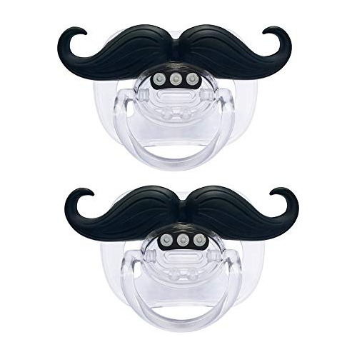 Chupete Divertido Para Bebe, Con Bigote Unisex, De 0 A 6 Mes