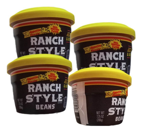 4x Ranch Style Beans Brand Real Western Flavor / Rrijoles 