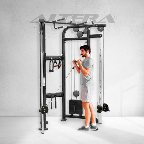 Maquina Crossover Gym Multifuncional Altera Peso Integrado