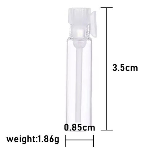 50 Frascos De Muestra De Perfume, Botella De Vidrio De 1 Ml