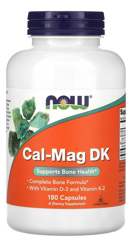 Cal-mag Dk 180 Caps Cálcio 266mg Magnésio 133mg - Now Foods