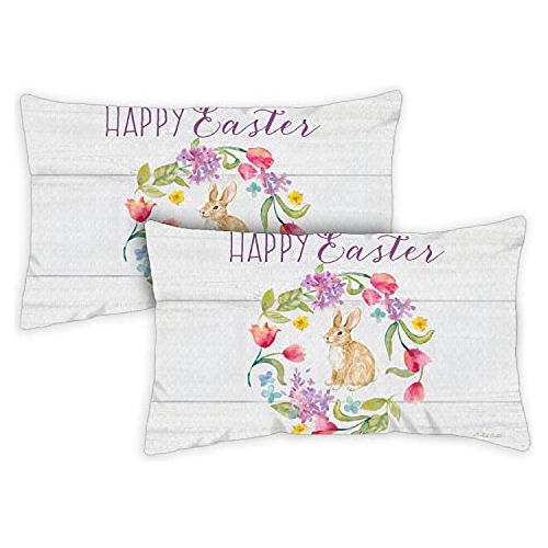 Juego De 2 Fundas De Almohada De Pascua 771324 Corona D...