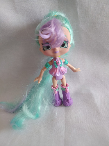 Muñeca Shopkins Pelo Azul 12 Cm Moose 03 (Usado)