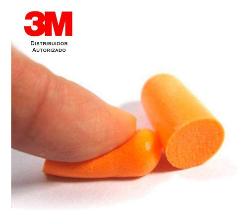 Protetor Auricular 3m Espuma Ouvidos Abafador 10 Pares Cor Cor Laranja