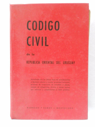 Codigo Civil De La Republica Oriental Del Uruguay