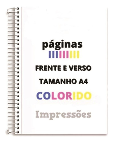Impressão 25 Apostilas 275 Pag Cada Cor Frente-verso Encader