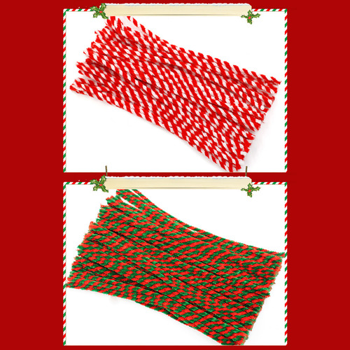 Para Limpia Pipas X 100 Unidades Rojo Navidad Flores