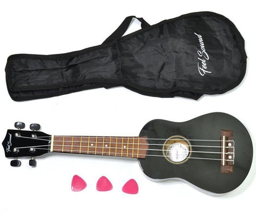 Ukulele Ruk111-21 Cor Preta Feel Sound