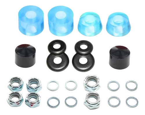 2 Kit De Bujes De Camión De 11 Mm Azul Transparente