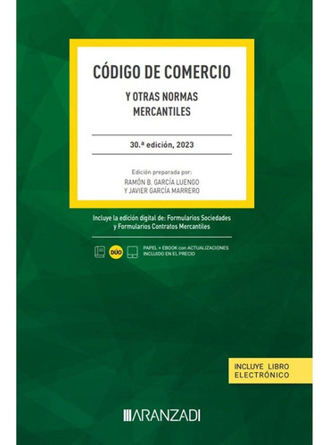 Libro: Codigo De Comercio Y Otras Normas Mercantiles 30 Ed. 
