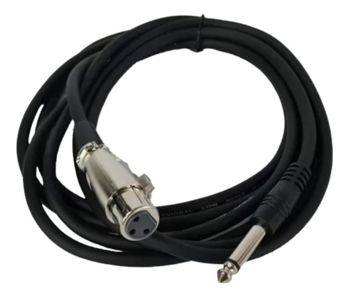 Cable Para Micrófono 3 Mt Xlr Hembra Plug 6,3 