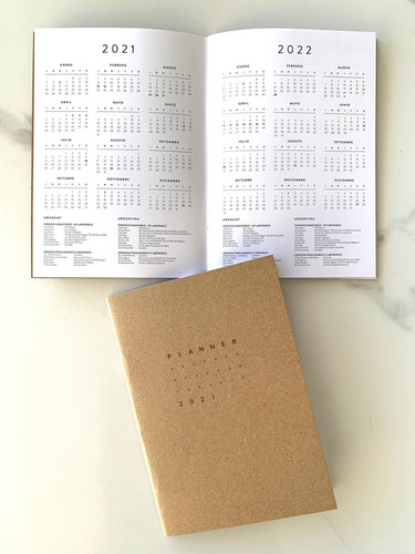 Planner Kraft Mil Letterpress 2021