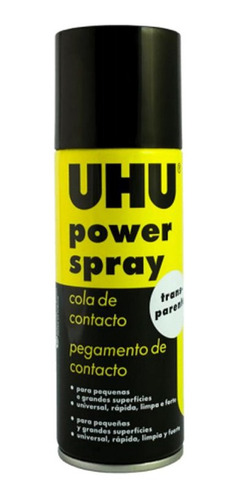 Adhesivo Uhu Power Spray Pegamento Contacto En Aerosol 200ml