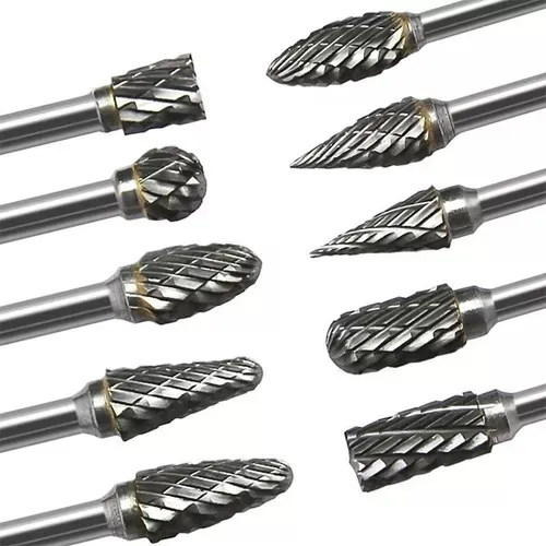 Kit Jogo 10 Fresas Lima Rotativa Metal Duro !