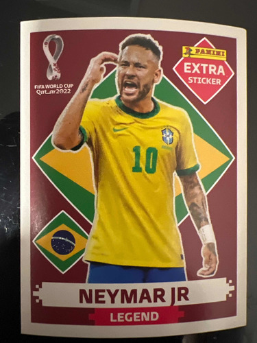 Lámina Extra Sticker Base Neymar Jr