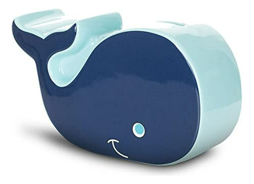 Hucha Ballena Azul Sonriente Infantil Demdaco