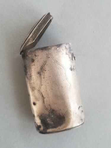 Imagen 5 de 5 de Antigua Fosforera De Plata. 55292
