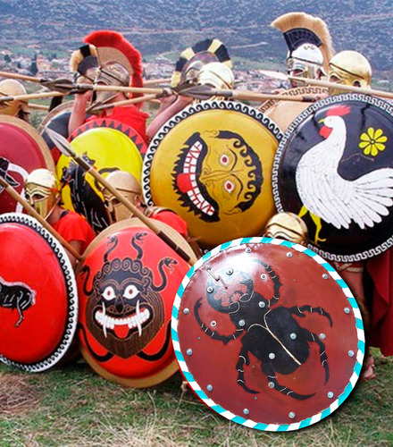 Escudo Combate Medieval Hoplita Vikingo Metal Promo