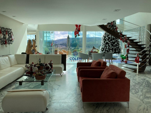 Casa À Venda, 6 Quartos, Vista Maravilhosa, Piscina, Lazer Completo Em Alphaville Lagoa Dos Ingleses - 764