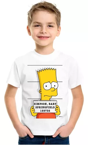 Camiseta Camisa Simpsons Desenho Kids Menino Masculina k20_x000D_ - jk  marcas - Camiseta Infantil - Magazine Luiza