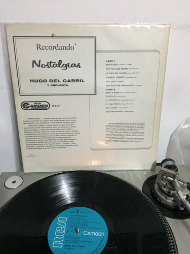 Hugo Del Carril - Nostalgias - Vinyl 12 Lp (Usado)