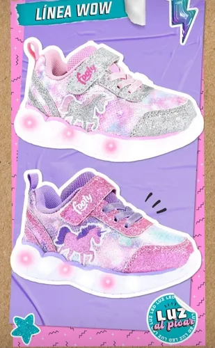 Zapatillas Footy Wow369 Unicornio Con Luces Led Al Pisar Top