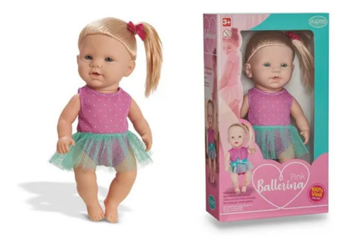 Imagem 1 de 3 de Pink Ballerina Boneca Brinquedos Pupee Fg