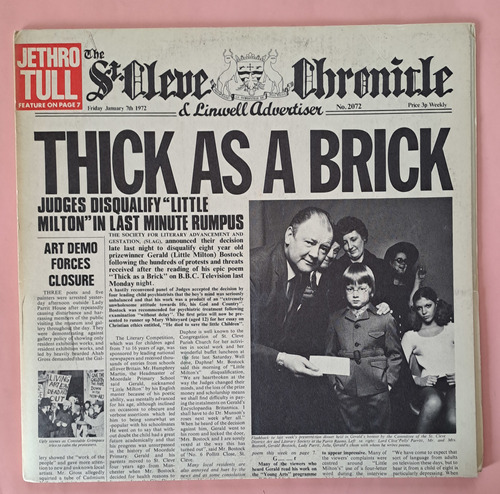 Vinilo - Jethro Tull, Thick As A Brick - Mundop