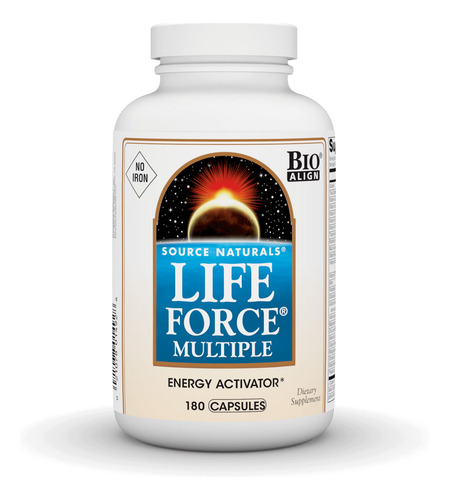 Multivitamínico Source Naturals Life Force Multiple Iron Fre
