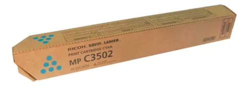 Toner Ricoh Mp C3502 Cyn 841738 Tinta Cian