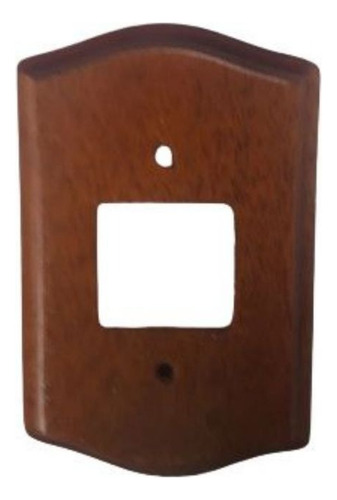 Placa Espelho P/2 Interruptores 4x2 Madeira Mogno Kit C/2pçs