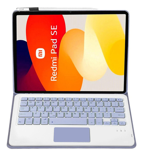 Funda C/teclado Mouse+lápiz P/xiaomi Redmi Pad Se 11 Púrpura