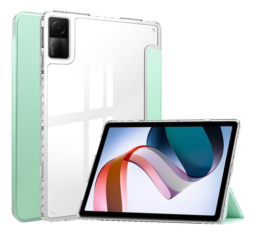 Funda De Piel Verde Para Xiaomi Redmi Pad 10.6