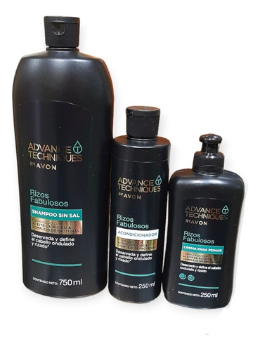 Shampoo+acond+crema De Peinar Rizos Fabu - mL a $85