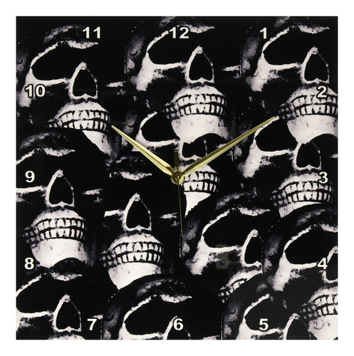 3drose Dpp__2 A Gothic Skull Design Wall Clock, 13 By 13-in.